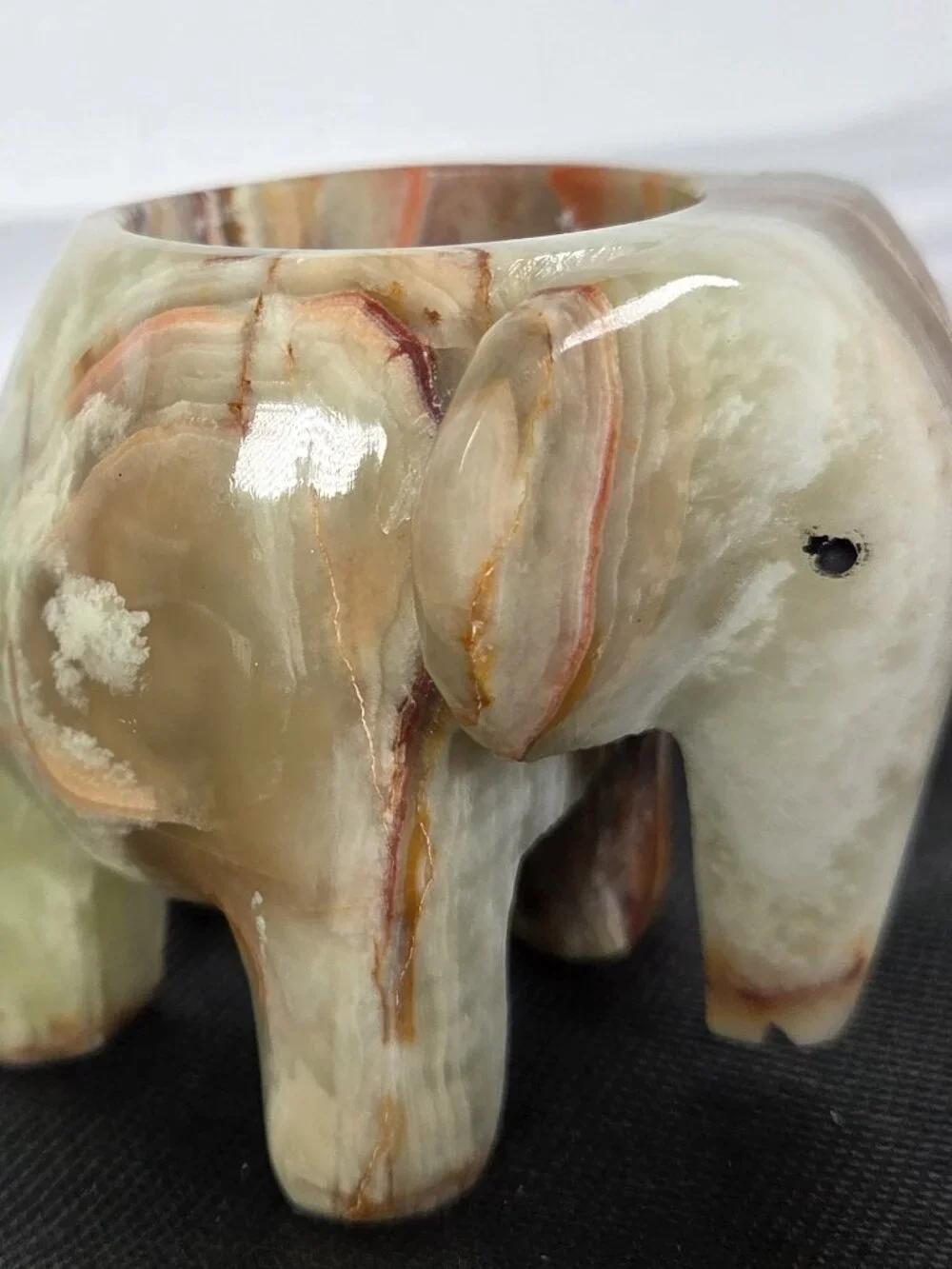 Marble Elephant Tea-Light Holder 3